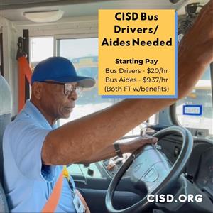School Bus Drivers and Aides Needed